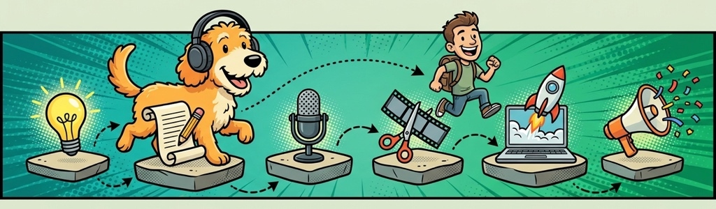 The Pack Process: A 6-Stage Content Creation Workflow From Idea to Promote cover image